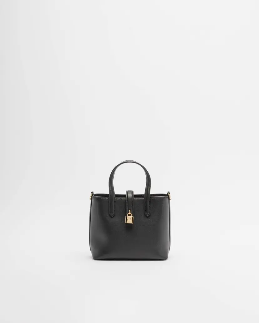 Karl Lagerfeld Karl Lagerfeld K/Autograph Padlock Mini Tote Black Handbag