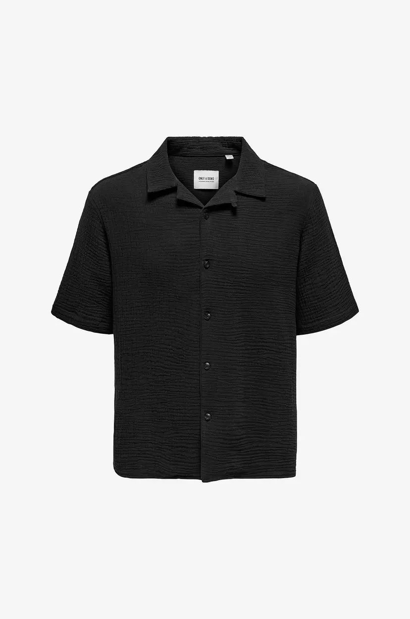 Only & Sons Skjorte onsKyle 0158 SS Shirt - Svart