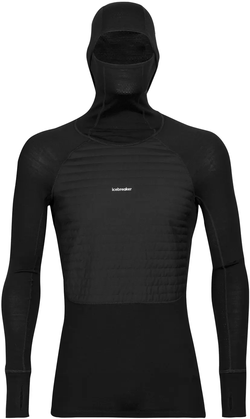 Icebreaker Icebreaker M's ZoneKnit Insulated LS Hoodie Black