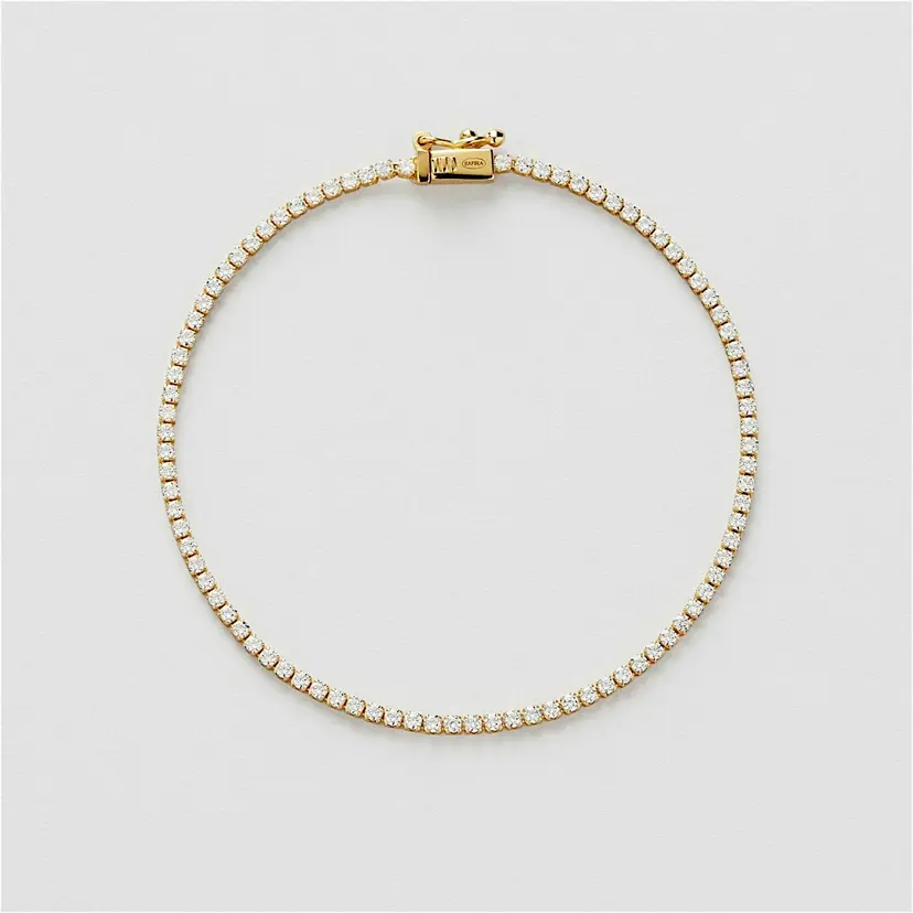 Safira Tennis Armbånd (S) 16,5 cm