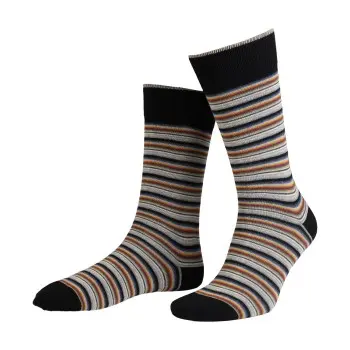 Amanda Christensen Amanda Christensen Strømper True Multi Stripe Ankle Sock Rød/Svart Str 47/50