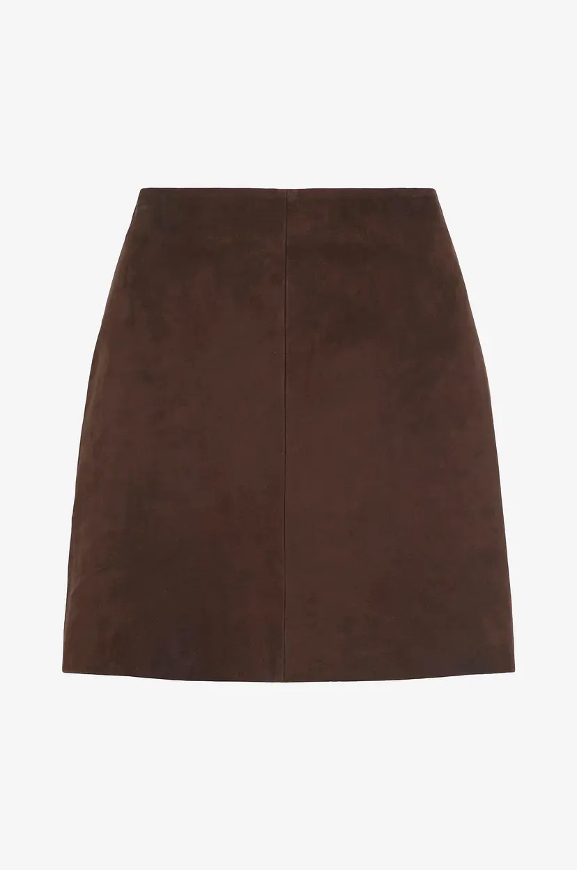 Vila Semsket skjørt viIda HW Short Suede Skirt - Brun