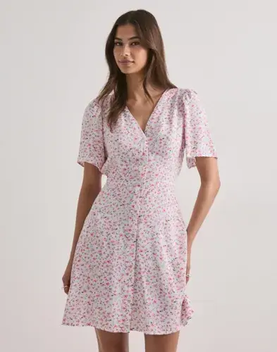 Vero Moda Vero Moda - Rosa - Vmalba Ss Short Dress Wvn Ga Noos