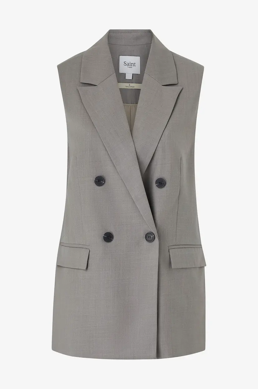 Saint Tropez Vest Innekesz Waistcoat - Grå