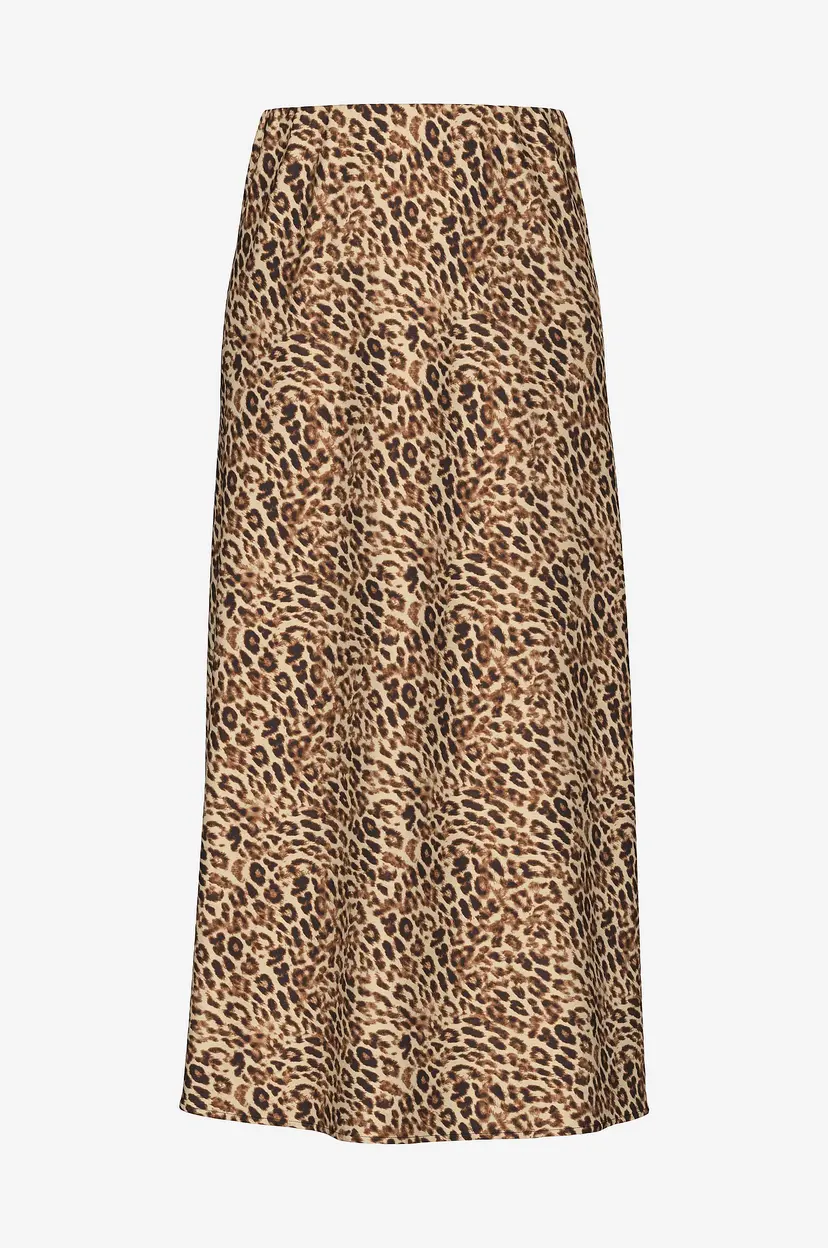 Pieces Skjørt pcFranan HW Midi Skirt Noos - Brun