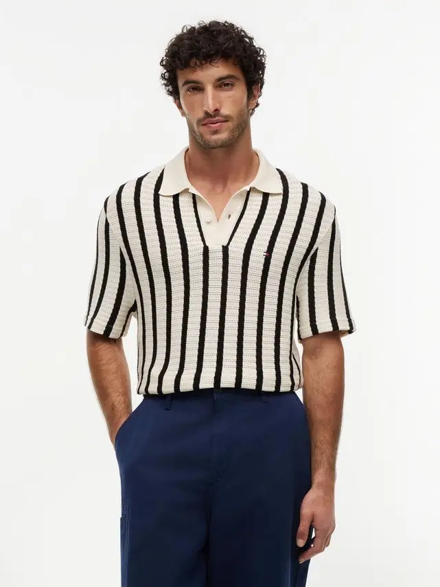 Tommy Hilfiger OPEN KNIT RELAXED FIT POLO