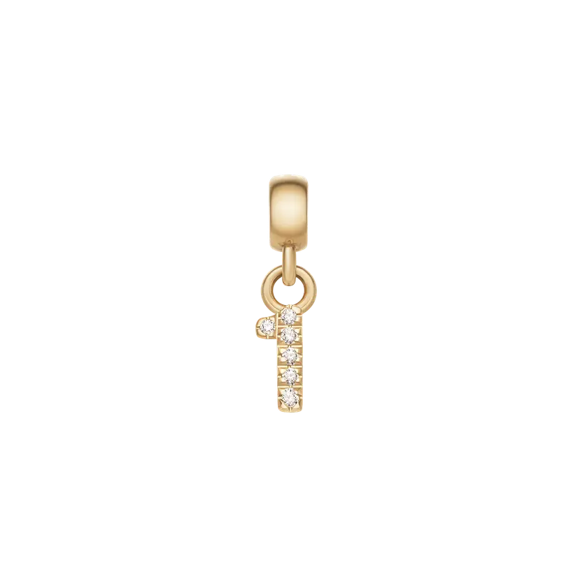 Daniel Wellington Gold Charm Crystal Number | DW
