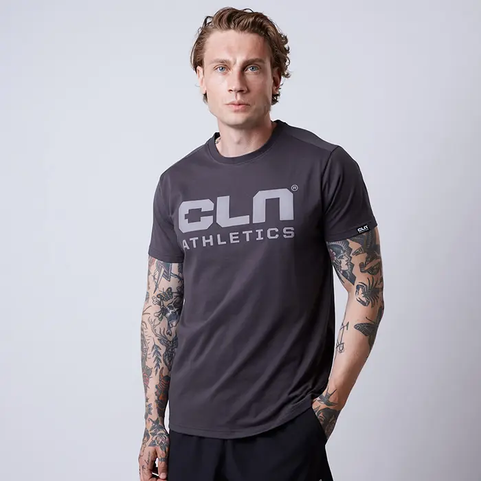 CLN ATHLETICS Promo T-skjorte Grå