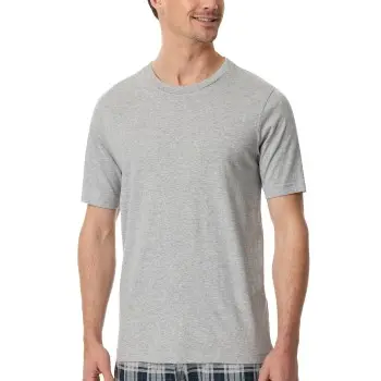 Schiesser Schiesser Mix and Relax T-shirt Grå bomull Small Herre