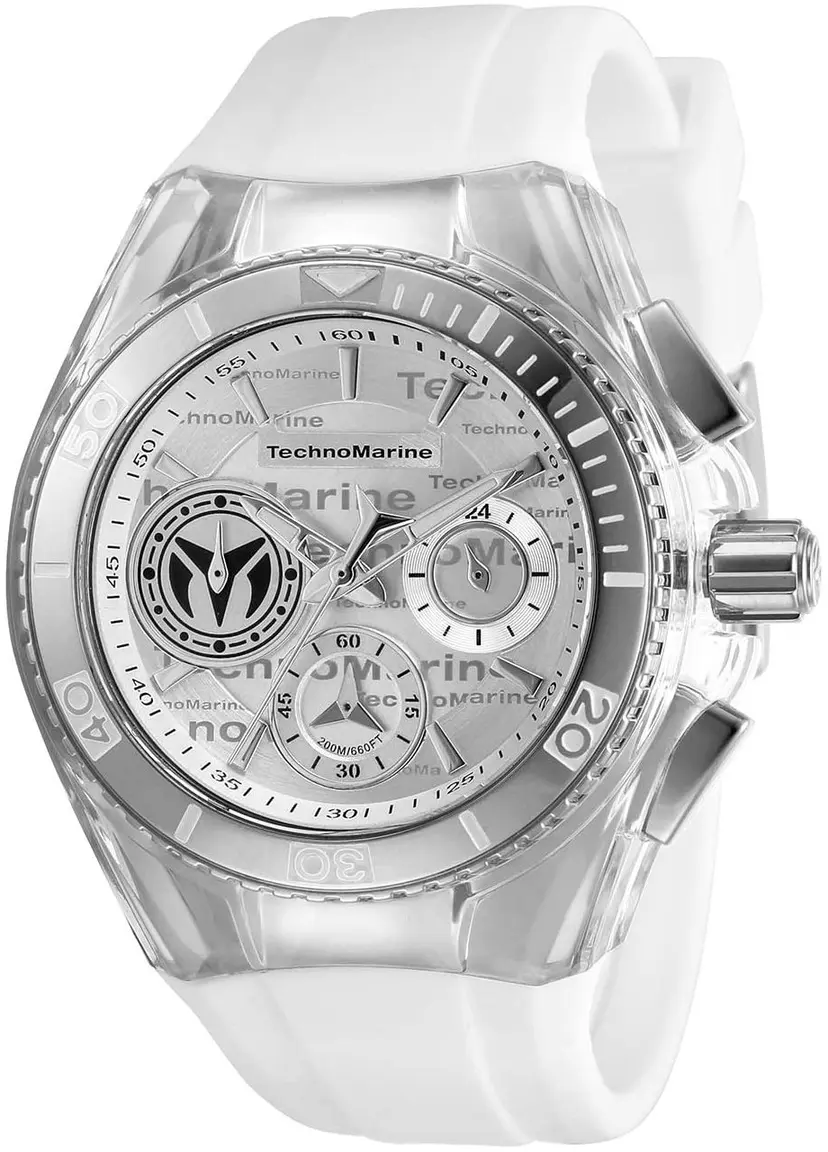 Technomarine Technomarine Dameklokke TM-118130 Sølvfarget/Gummi Ø40.57 mm