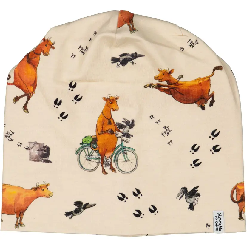 Geggamoja Fleecemössa Mamma Mu och Kråkan Beige - XXS 6-12 m