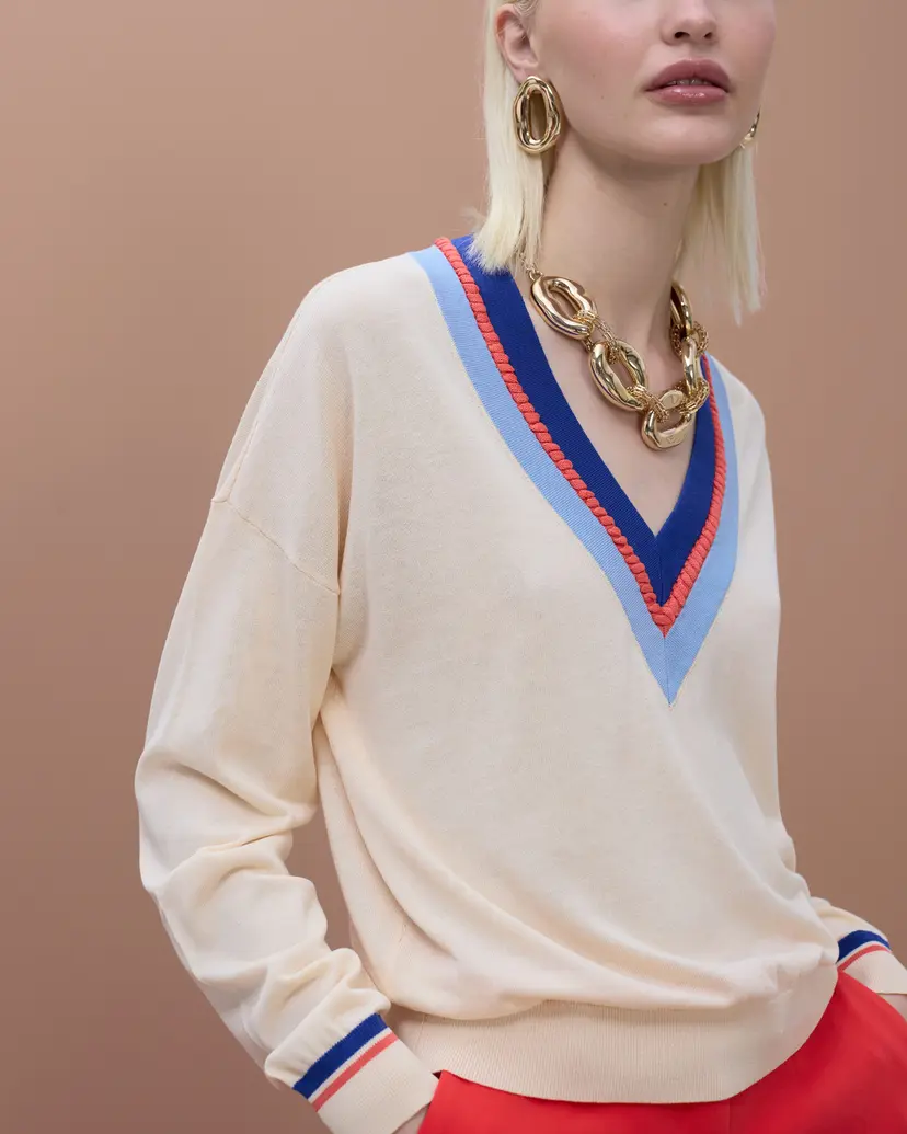 Maite by Lola Maite by Lola MS2611001 Beige Sweatshirt
