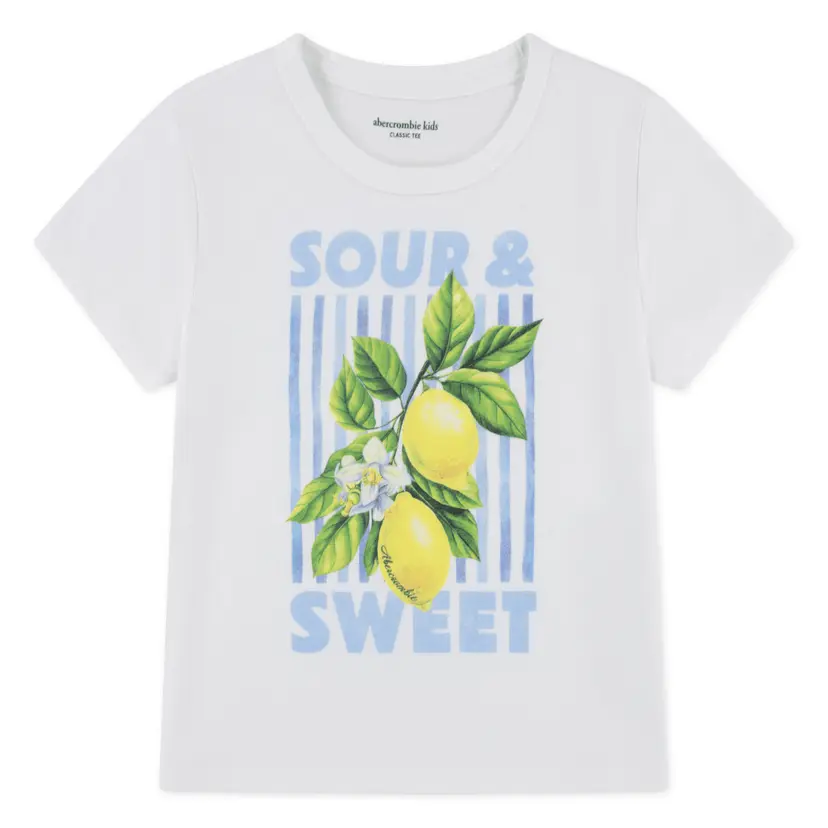 Abercrombie and Fitch Abercrombie and Fitch - T-skjorte Sour & Sweet Bright White