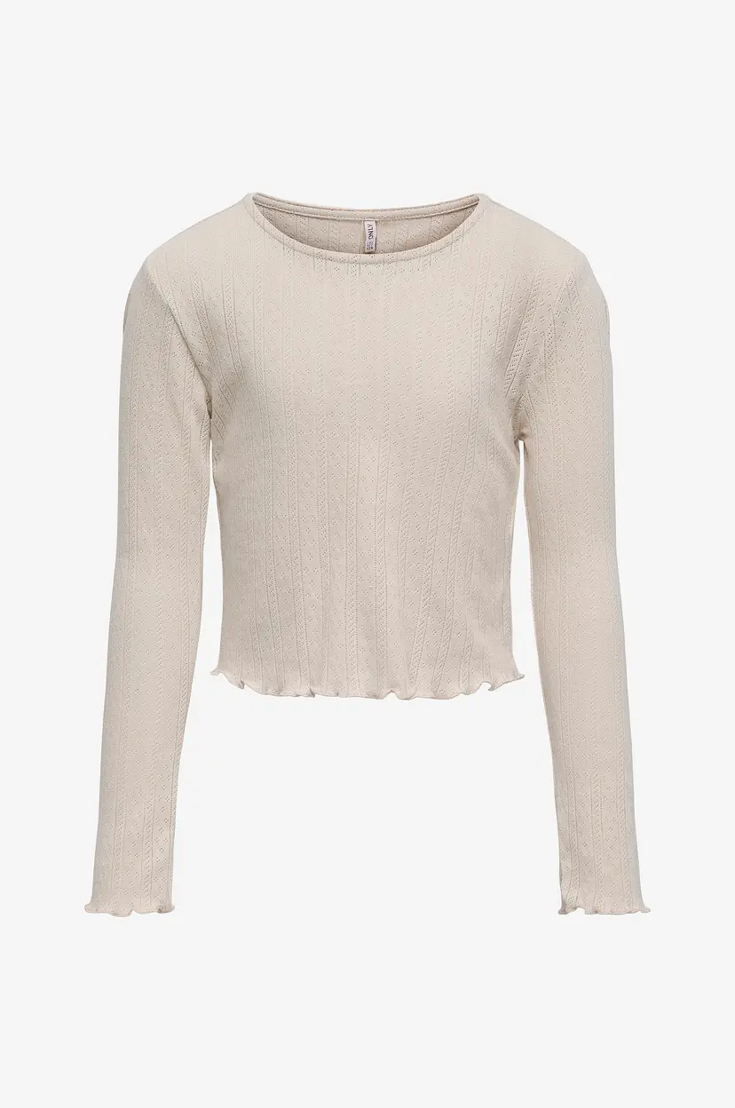 Kids Only Topp kogCarlotta L/S Top Jrs - Beige