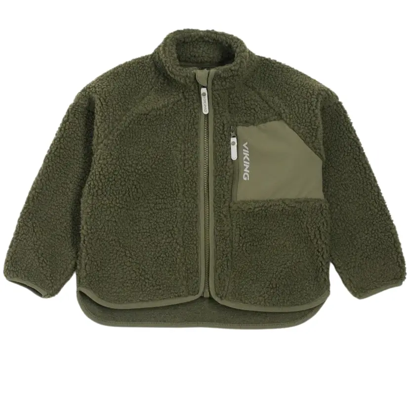 Viking Viking Playtime Pile Midlayer Jacket Kids Olive