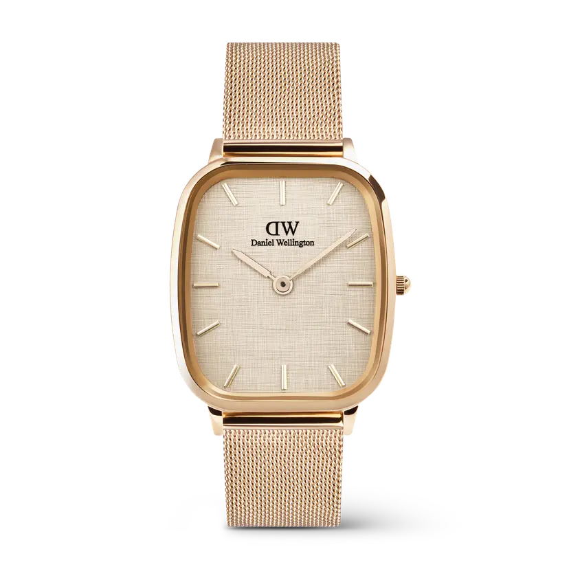 Daniel Wellington Rose Gold 32x36,3mm Watch Marlon Melrose Linen | DW