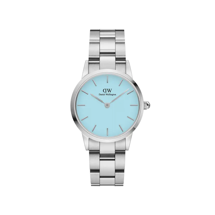 Daniel Wellington Silver 36mm Watch Iconic Link Capri | DW