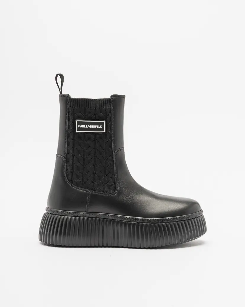 Karl Lagerfeld Karl Lagerfeld Kreeper Lo Kable Black Boots