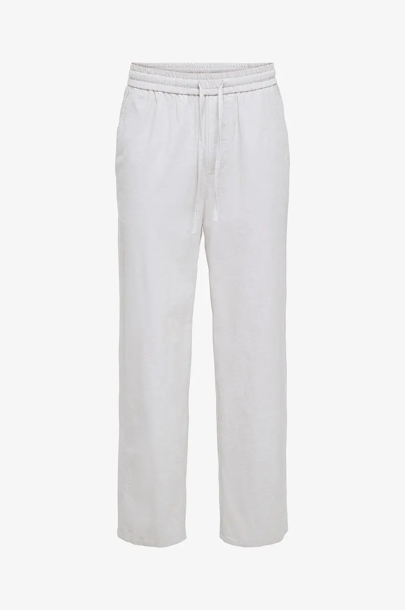 Only & Sons Bukser onsSinus Loose 0007 Cot Lin Pant - Hvit