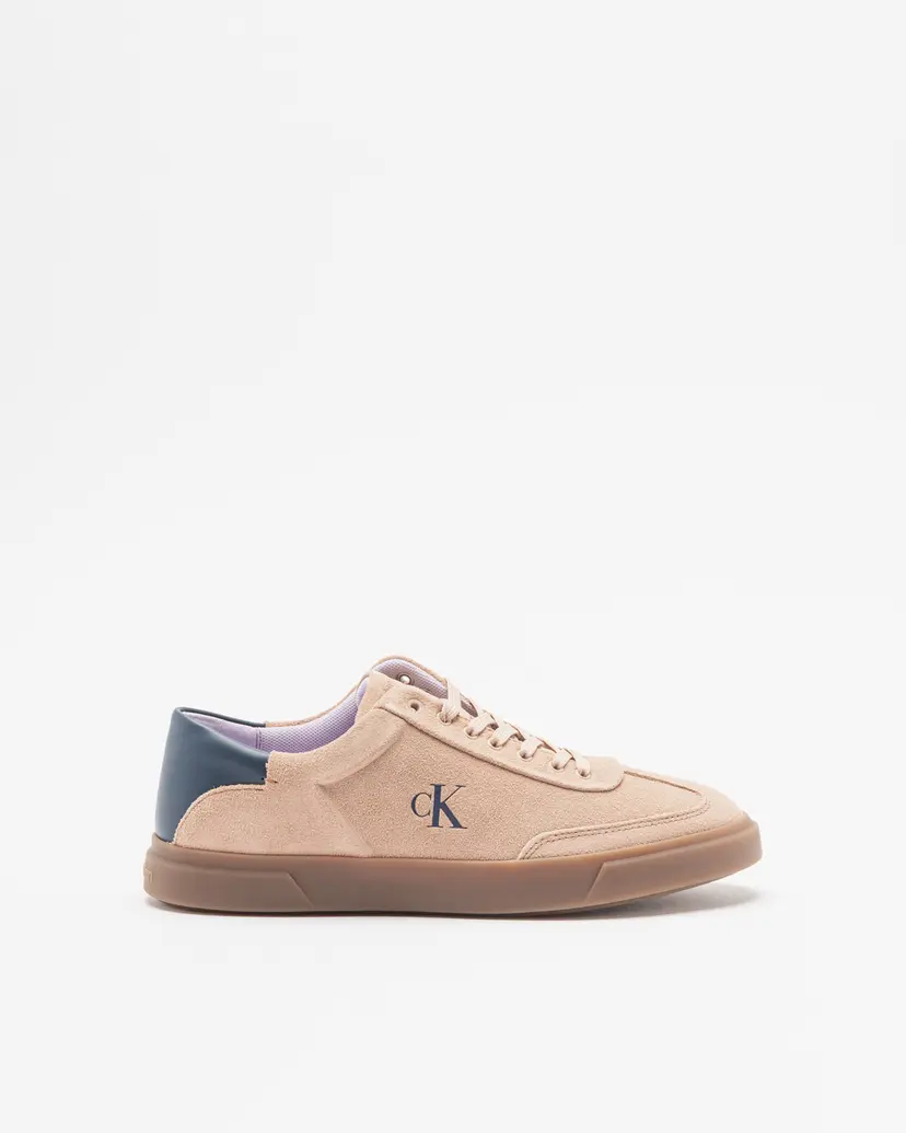 Calvin Klein Calvin Klein Low Pro Cups Lace Up Sue Mix Mg Beige Sneakers