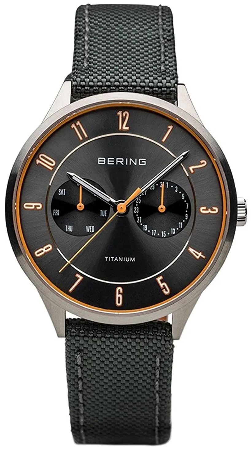 BERING Bering Herreklokke 11539-879 Titanium Grå/Tekstil Ø39 mm