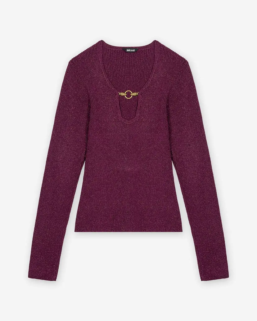 Just Cavalli Just Cavalli 79PAFM10 Purple Sweatshirt