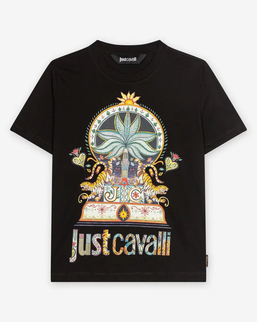Just Cavalli Just Cavalli Tropical Black T-shirt