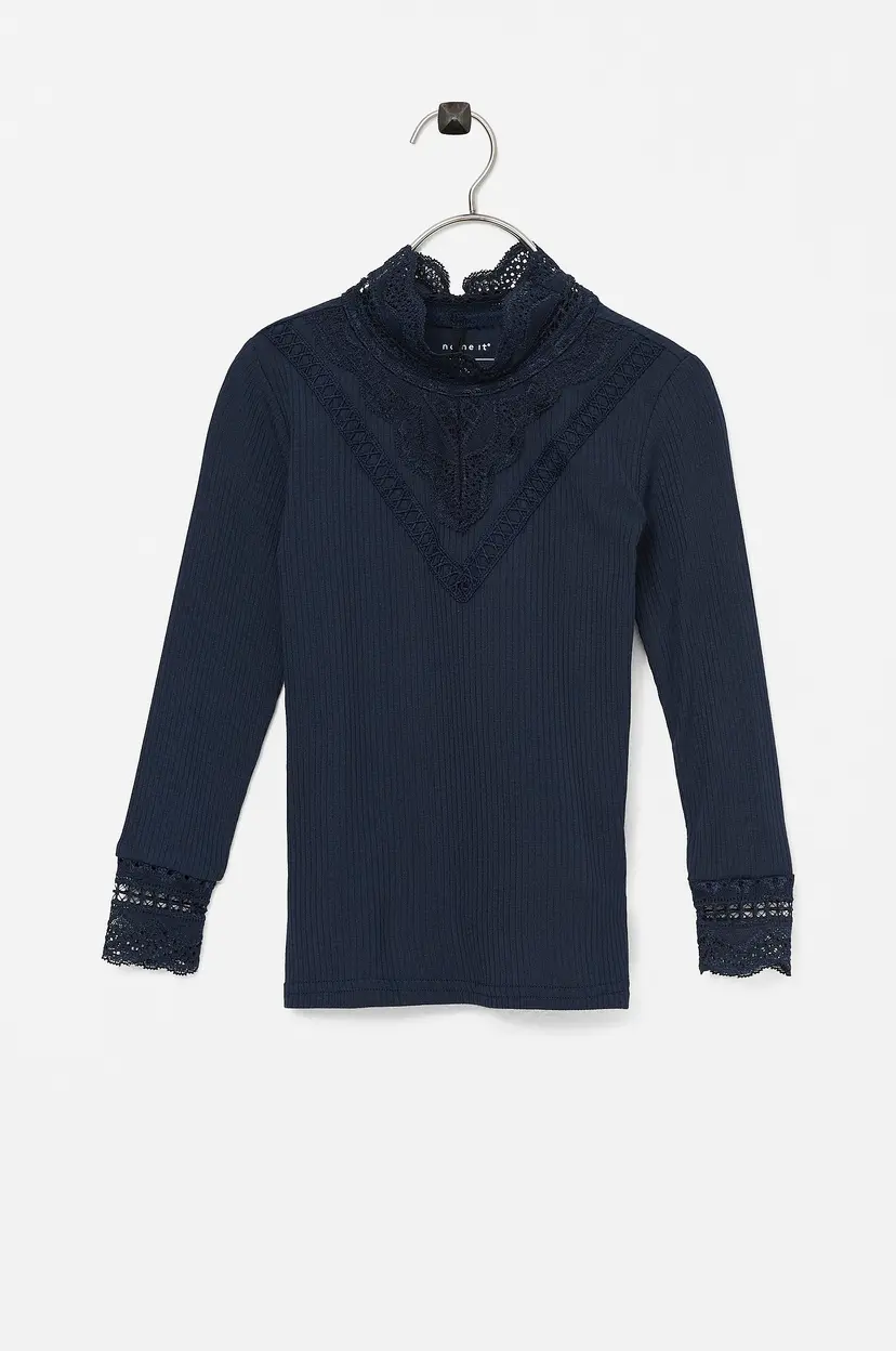 NAME IT Topp nkfRuni LS XSL Top - Blå