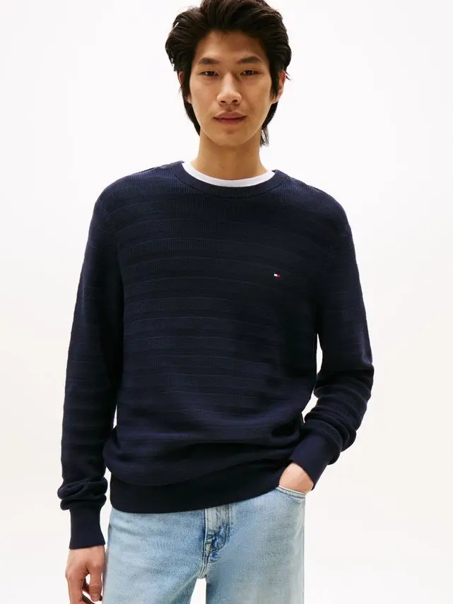 Tommy Hilfiger STRIPE STRUCTURE C NK
