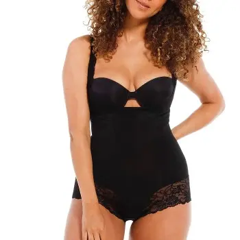 Magic MAGIC Super Control Body Svart polyester Large Dame