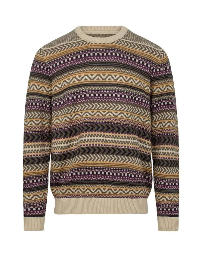 Black Blue O-neck knit regular fit