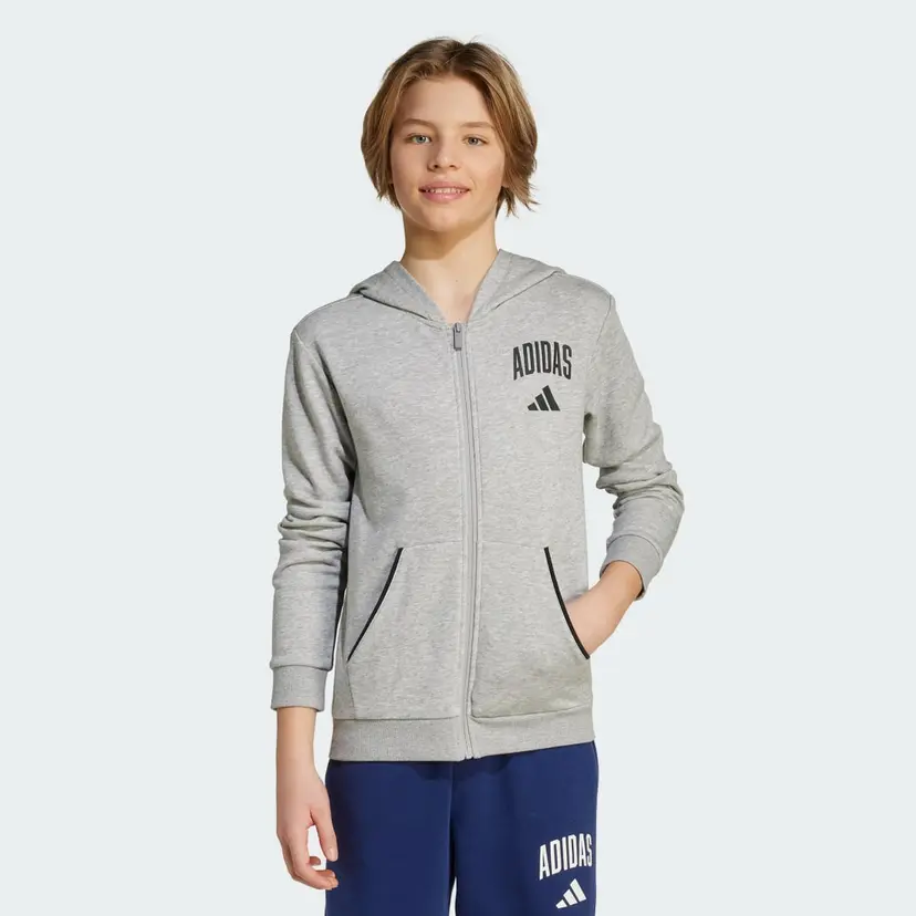 Adidas Seasonals Essentials Collegiate Typography Full-Zip Hoody Kids