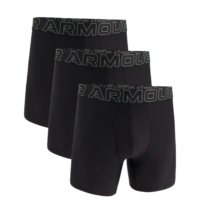 Under Armour Perf Tech 6in 3-pakk Svart