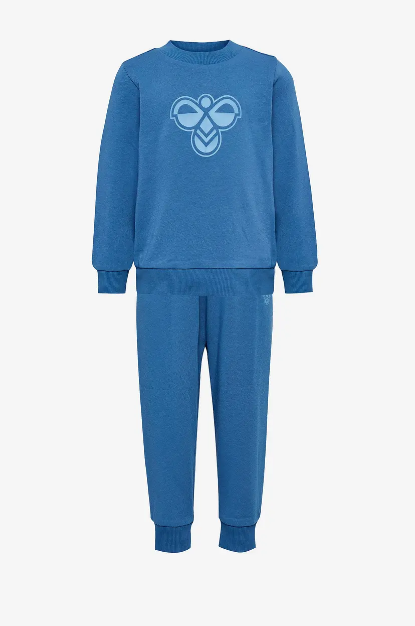 Hummel Sett hmlMini Jersey Crewsuit Bee - Blå