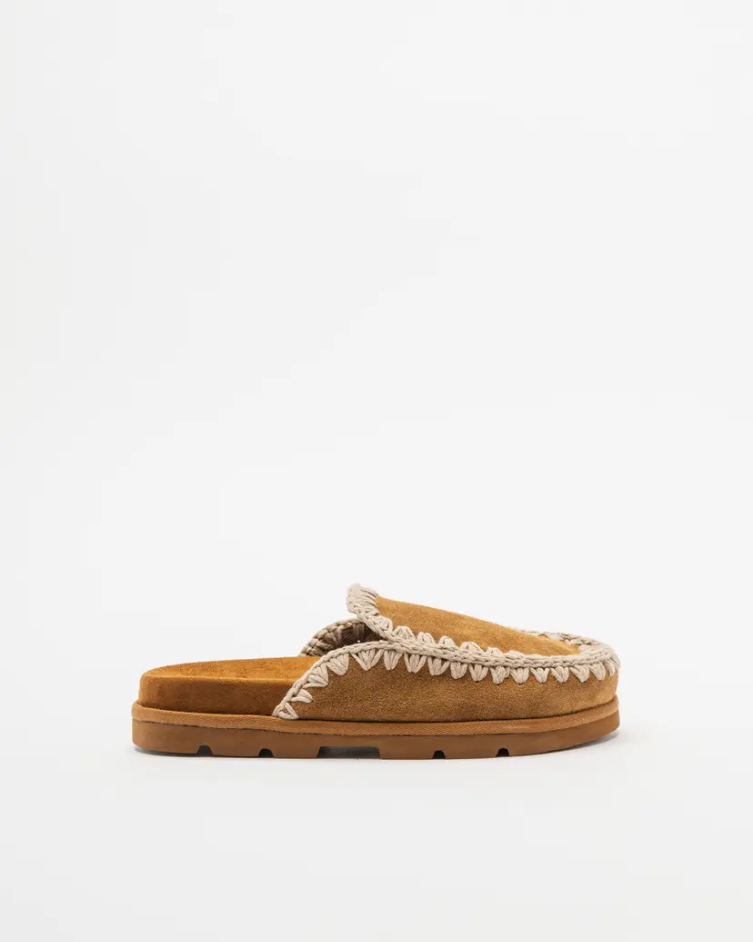 Mou Mou MU.SW631002C Camel Slide sandals