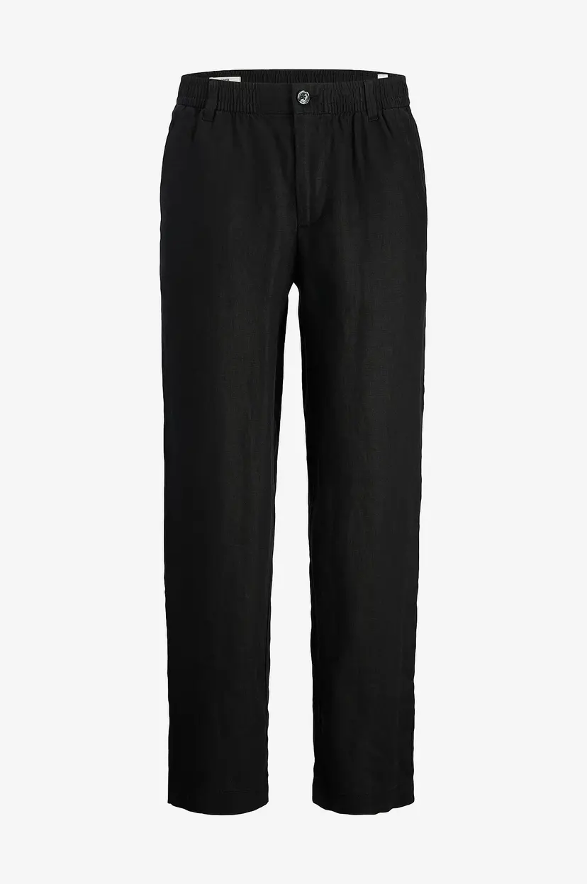 Jack & Jones Chinos jpstKarl jjLawrence Linen Chino SN - Svart