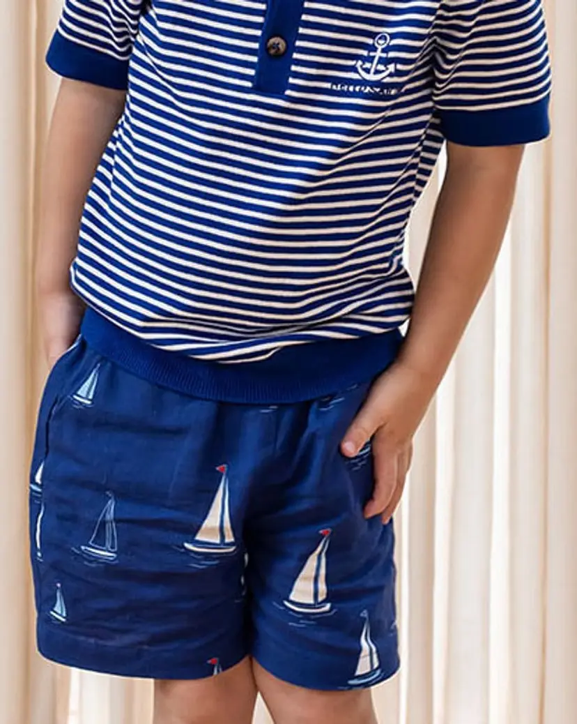 Fliink Fliink Sailor Shorts Mazerine Blue Aop (98 /3 år)
