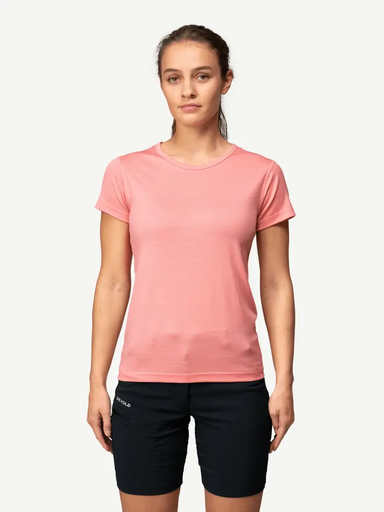 Devold Devold - Breeze Plus Merino 200 T-skjorte Dame - Small - Rosa