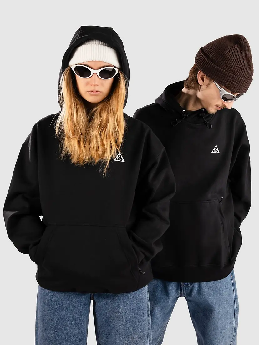 Nike ACG Nike ACG Therma-FIT Fleece-hettegenser svart