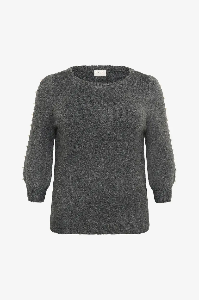 KAFFE Curve Pullover Kcletty Pullover - Grå