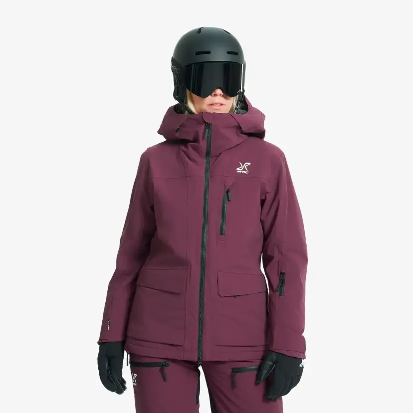 RevolutionRace AccXel Insulated 2L Ski Jacket Dame Mauve Wine