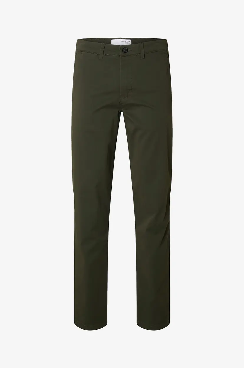 Selected Men Chinos slhStraight-New Miles 196 Flex Pant - Grønn