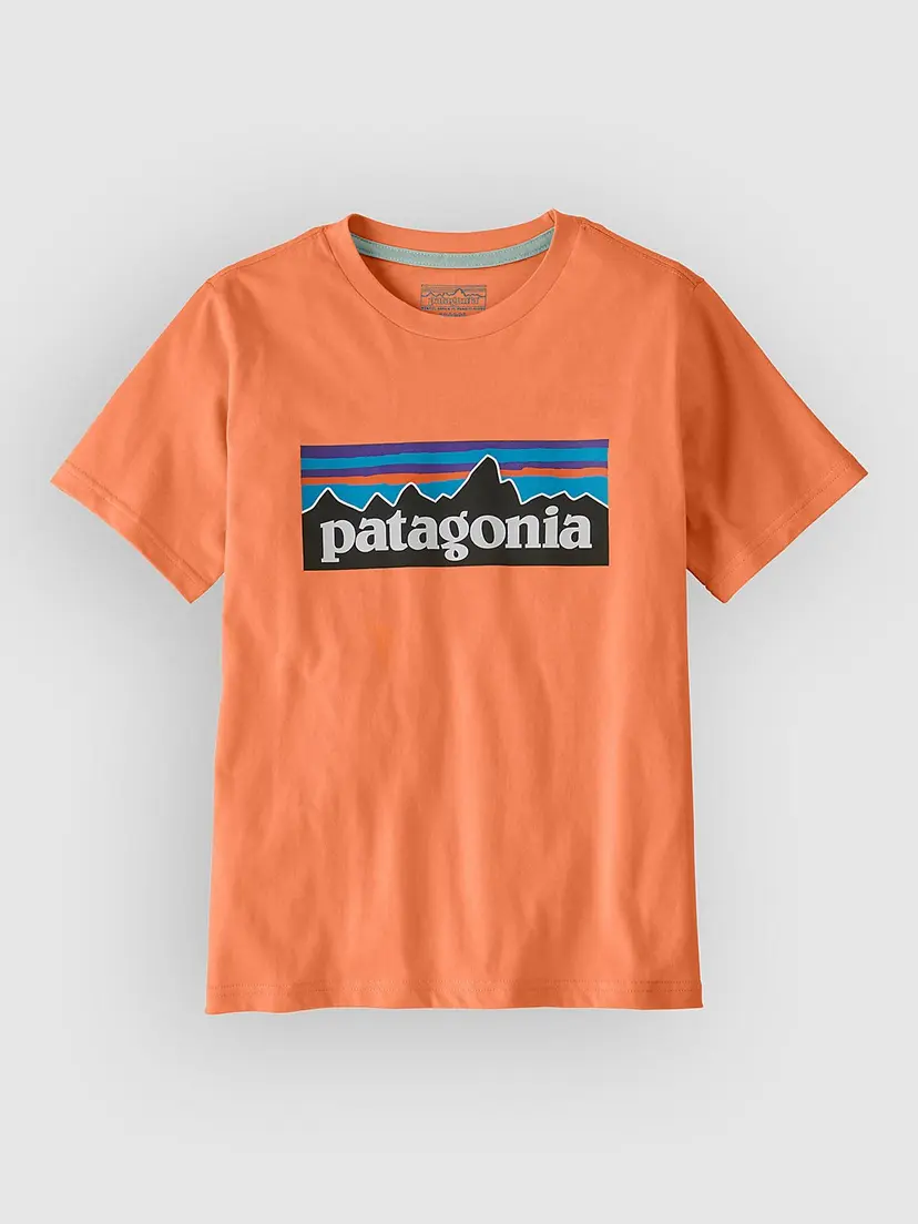 Patagonia Patagonia P-6 Logo Kids T-skjorte rosa