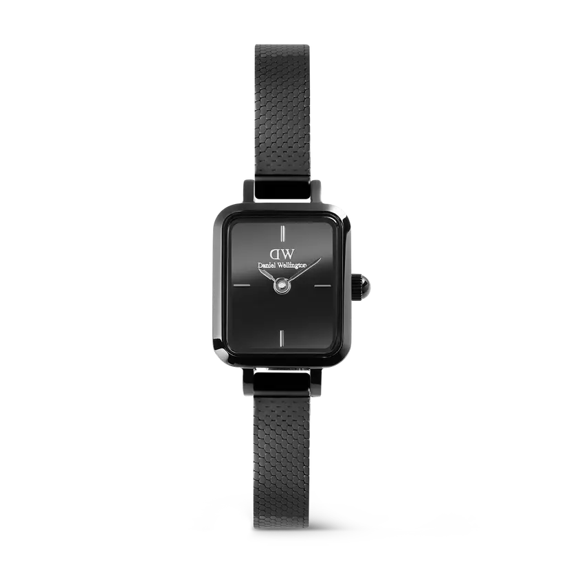 Daniel Wellington Black 15.4x18.2mm Watch Quadro Mini Reflection | DW