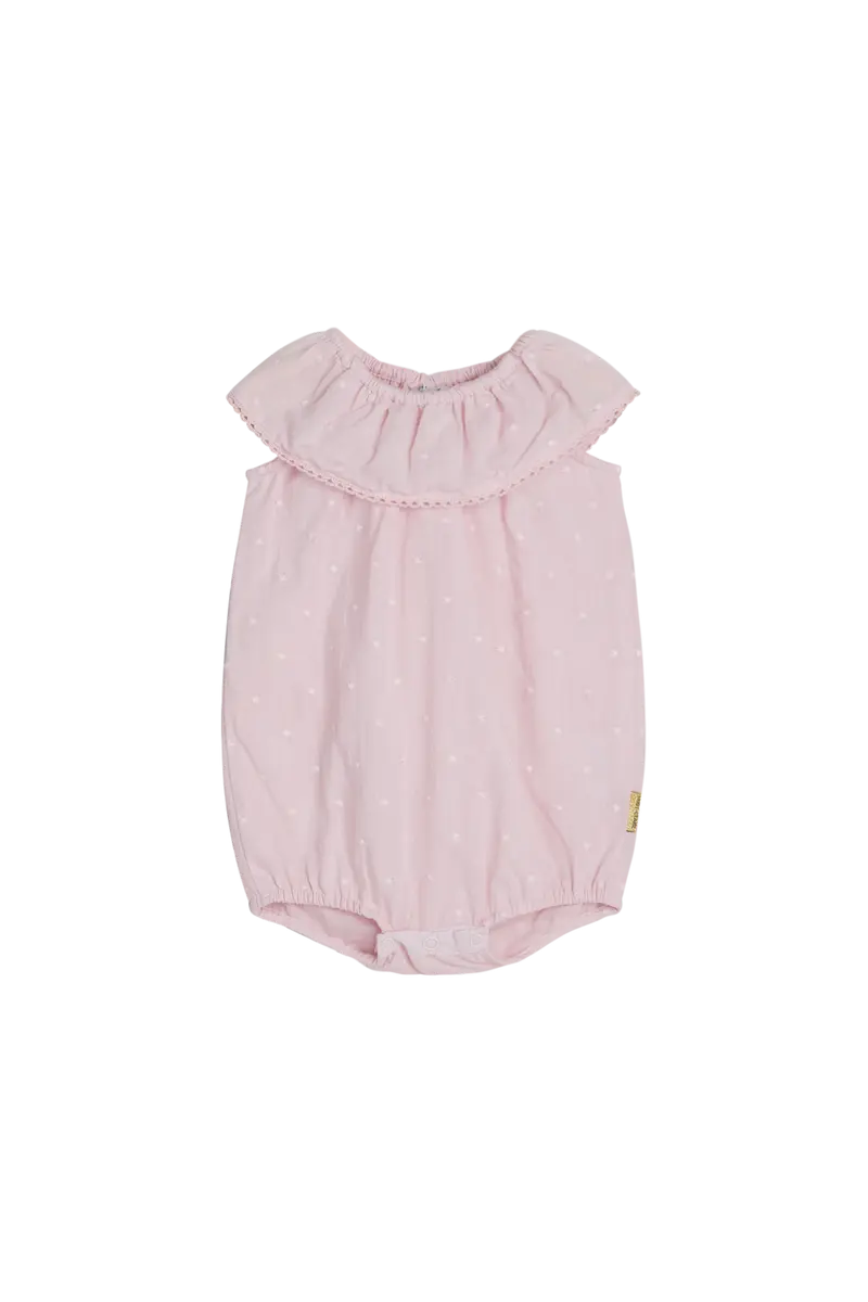Hust and Claire Hust And Claire Magnolia Romper Skin Chalk (80 / 1 år)