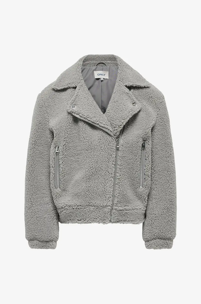 Kids Only Teddyjakke kogRio Teddy Biker Jacket - Grå