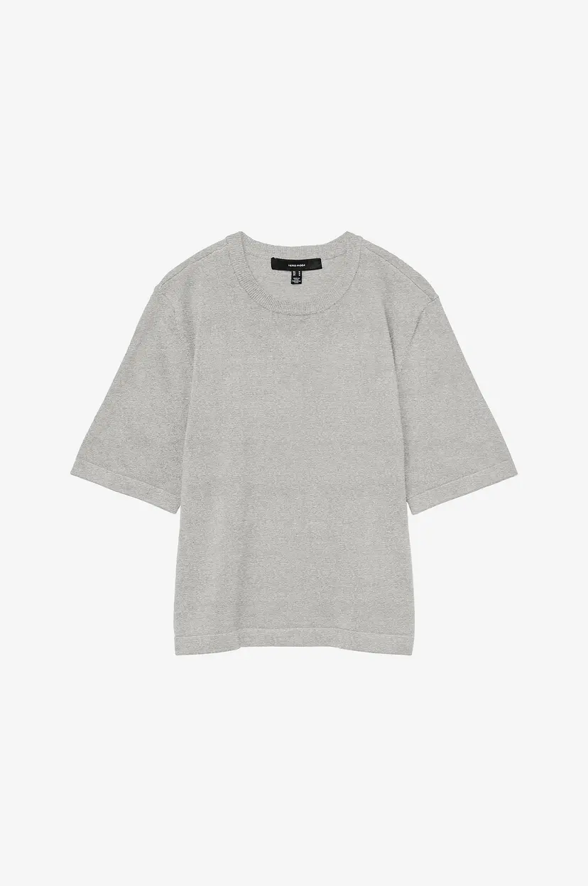 Vero Moda Topp vmSilje 2/4 O-neck Oversize - Grå