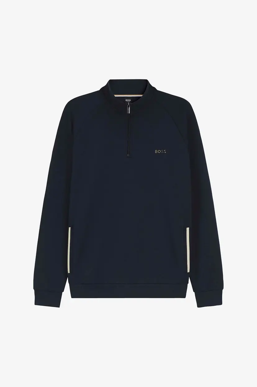 BOSS Genser Sense 1/4 Zip Jacket - Blå