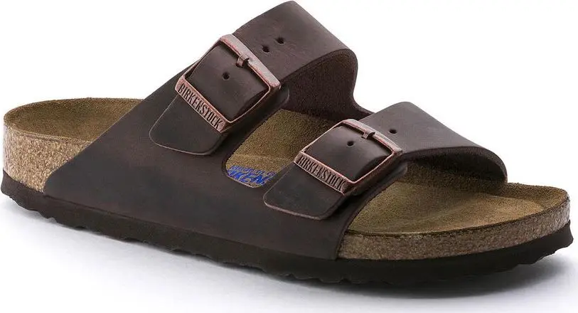 Birkenstock Birkenstock Arizona Oiled Nubuck Leather Soft Footbed Regular Habana