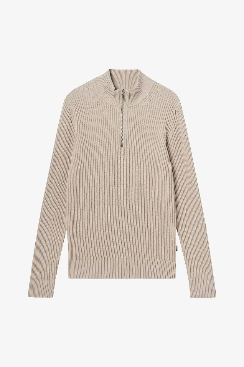 Jack & Jones Junior Genser jprBlaliam Knit Half Zip BF Jnr - Beige